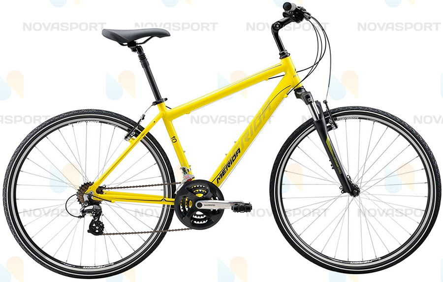 Велосипед Merida Crossway 10-V (2016) Matt Yellow/Black