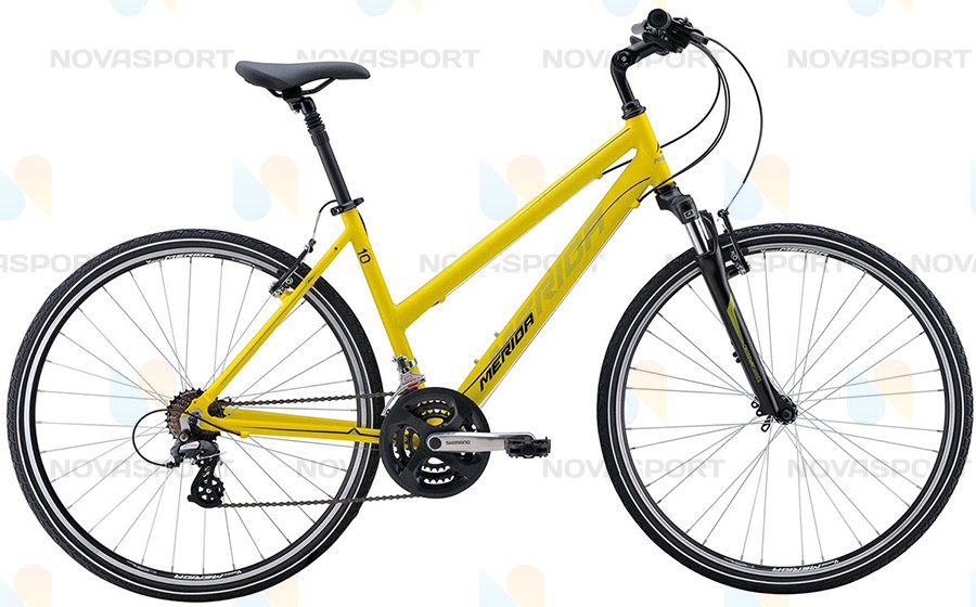 Велосипед Merida Crossway 10-V Lady (2016) Matt Yellow/Black
