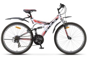 Велосипед Stels Focus 26 V 21 sp V010 Белый/Черный/Красный