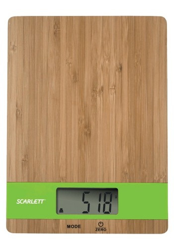 Кухонные весы Scarlett SC-KS57P01 бамбук зеленый