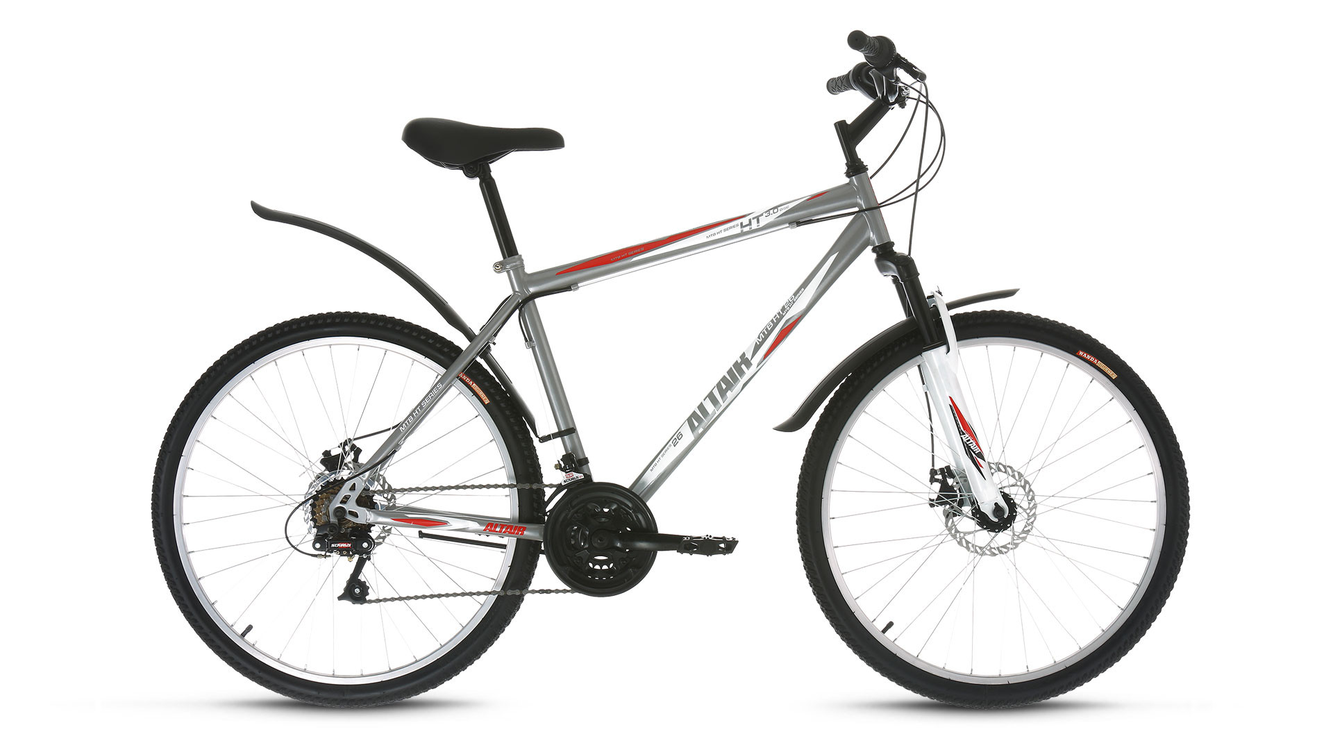 Велосипед FORWARD ALTAIR MTB HT 26 3.0 disk серый (2018)