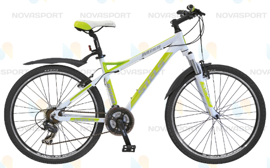 Велосипед Stels Miss 8100 V 26 (2015) Белый/Зеленый
