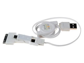 Кабель MiniUSB Micro USB Apple 30pin 3 in 1 white