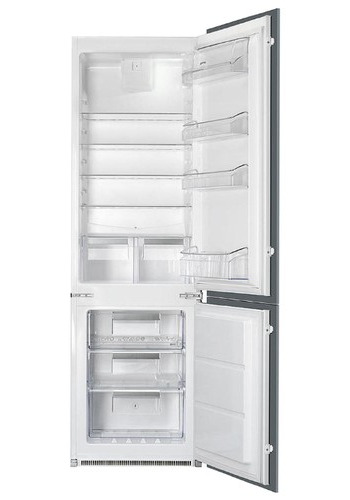 Встраиваемый холодильник с морозильником Smeg C7280NEP