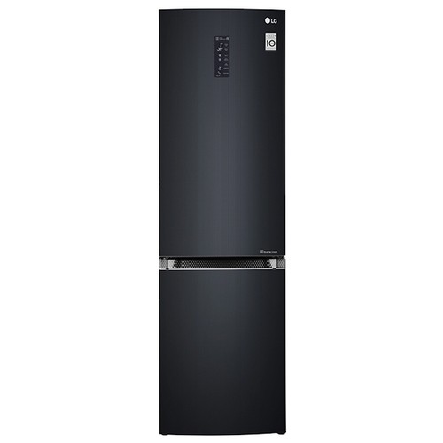 Холодильник LG GAB499TGLB черное стекло двухкамерный