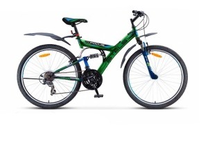 Велосипед Stels Focus 26 V 18 sp V020 Черный/Зеленый