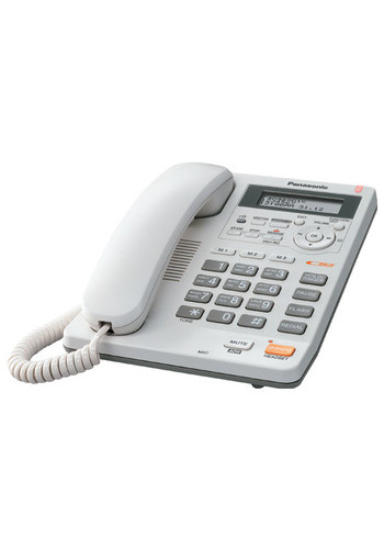 Проводной телефон (автоответчик, АОН, CallerID) Panasonic KX-TS2570 белый