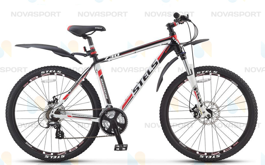 Велосипед Stels Navigator 730 Disc 27.5 (2014) Черный/Белый/Красный