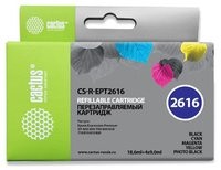 Комплект перезаправляемых картриджей CACTUS CS-R-EPT1285 для Epson Stylus S22/SX125/SX420/SX425